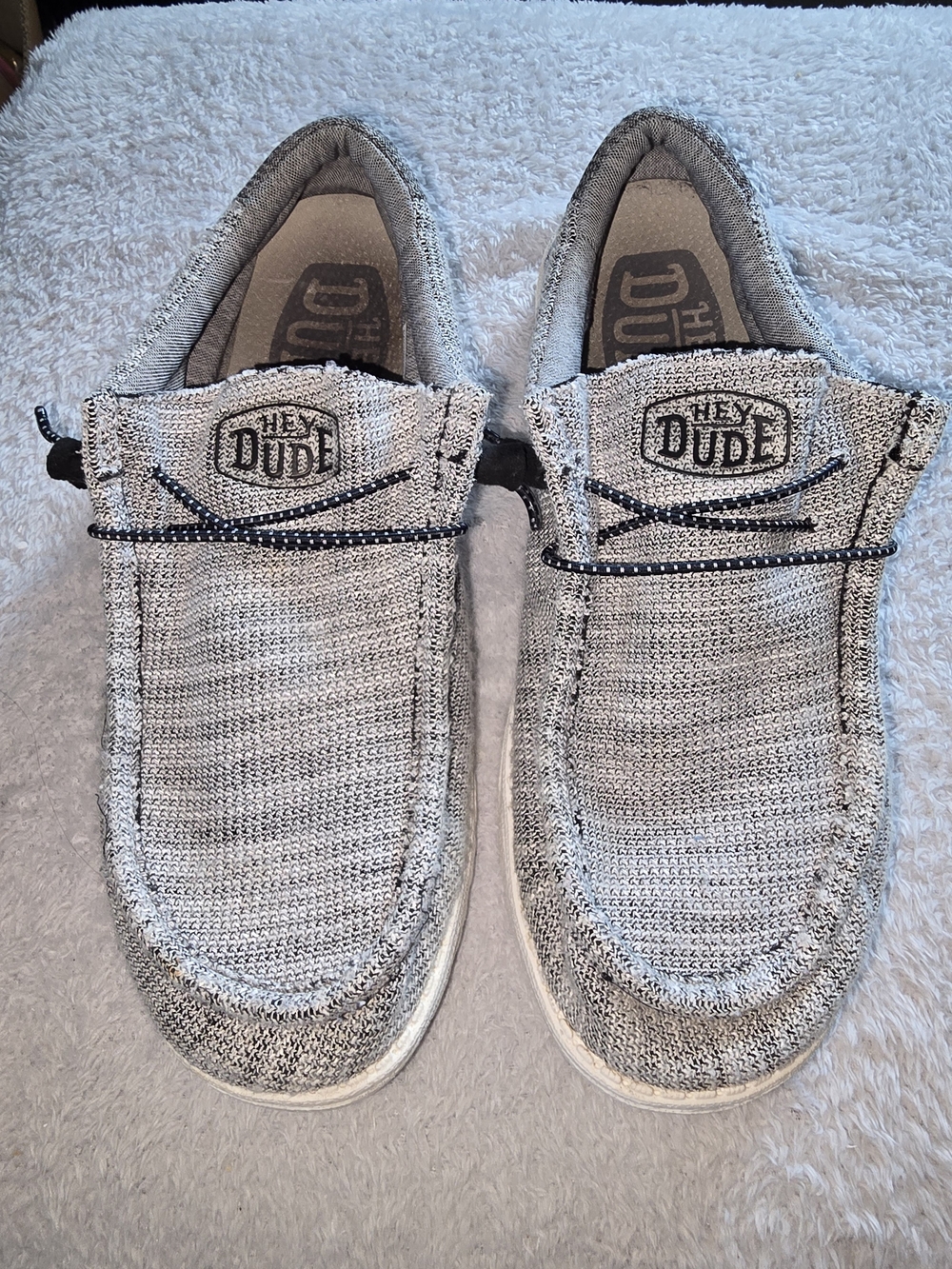 Hey Dude Wally Knit Slip-On Shoes - Light Gray